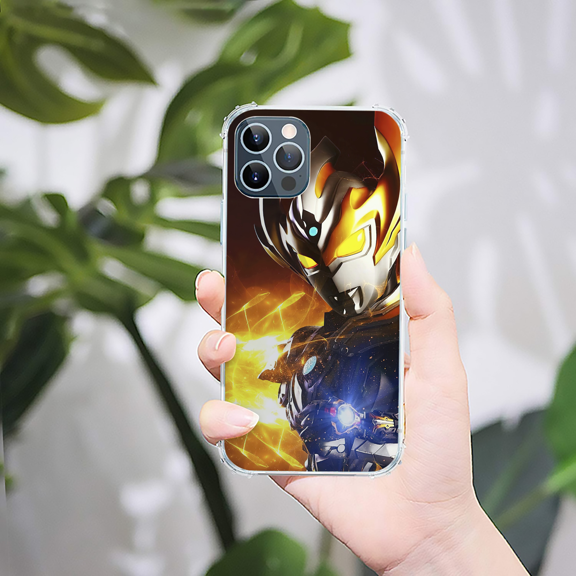 （画像用） ウルトラマン Ultraman 【iPhone 12シリーズ対応】透明スマホケース（クリアソフトケース）